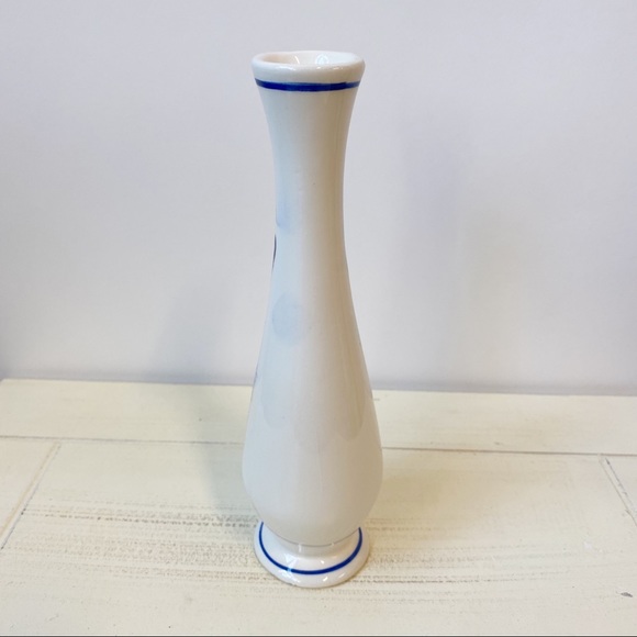 Portugal Blue White Porcelain Story Vase Pottery - Picture 5 of 9